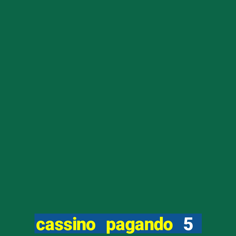 cassino pagando 5 reais no cadastro